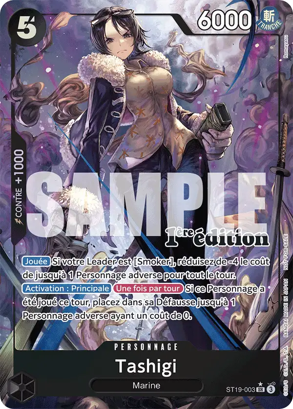 Carte Tashigi ST19-003_p2 Super Rare — One Piece TCG ST-19 (Bandai)