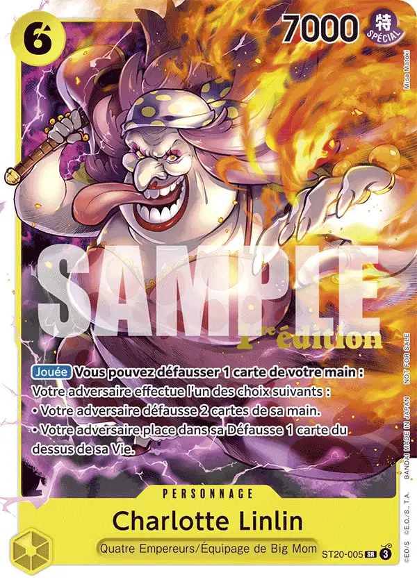 Carte Charlotte Linlin ST20-005_p1 Super Rare Alt Art — One Piece TCG ST-20 Starter Deck: Yellow Charlotte Katakuri (Bandai)