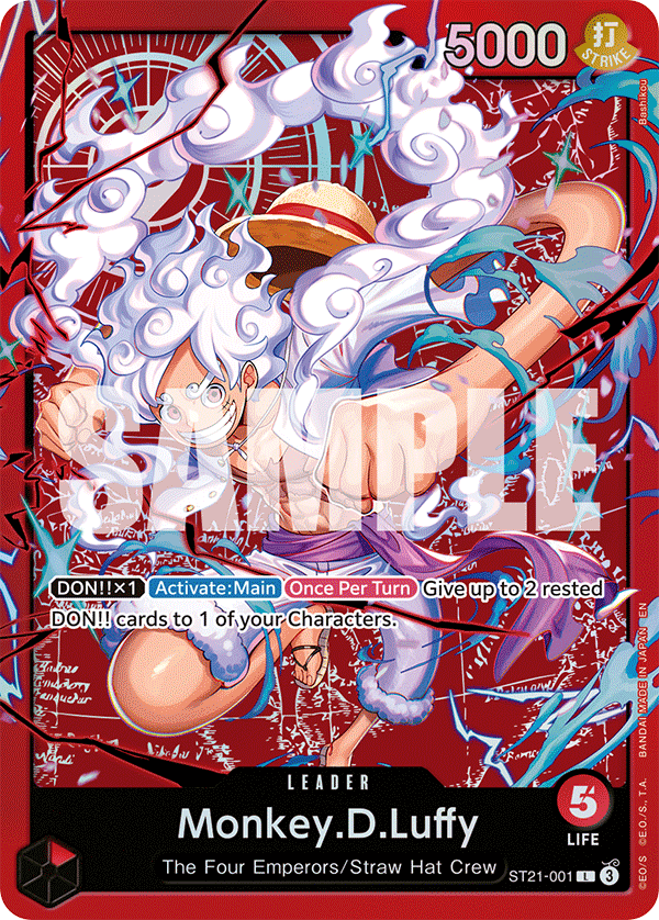 Carte Monkey D. Luffy ST21-001_p2 Leader — One Piece TCG OTHER (Bandai)