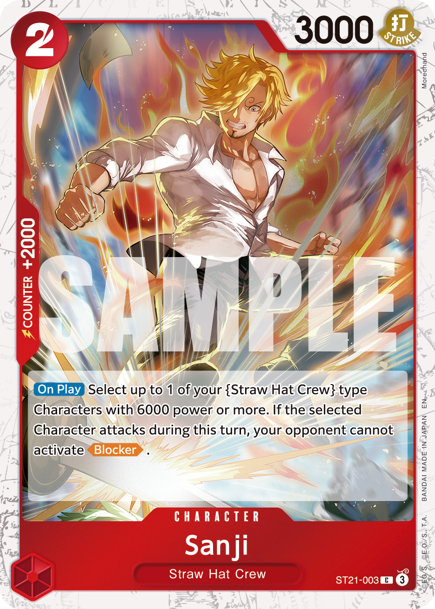 Carte Sanji ST21-003_p2 Common Alt Art — One Piece TCG PRB-02 The Best Vol. 2 (Bandai)