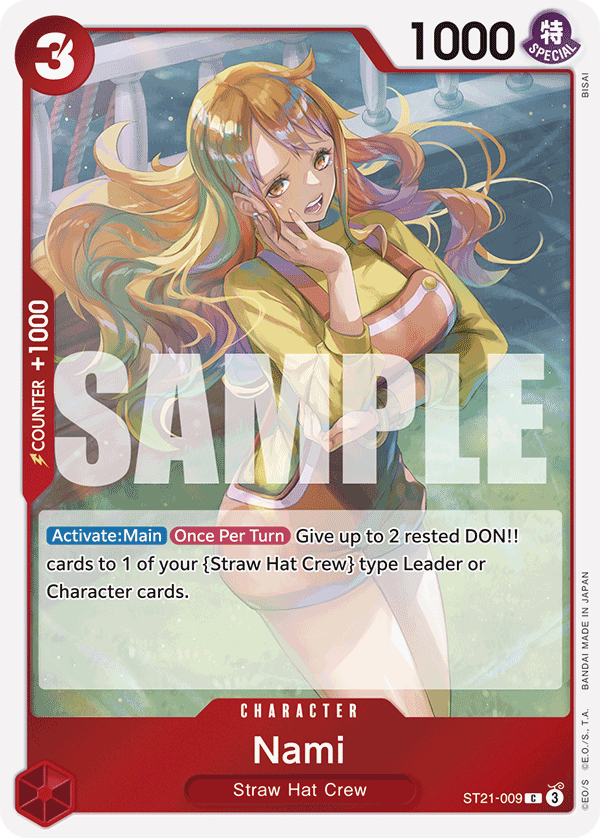 Carte Nami ST21-009 Common — One Piece TCG ST-21 Starter Deck: Gear5 (Bandai)