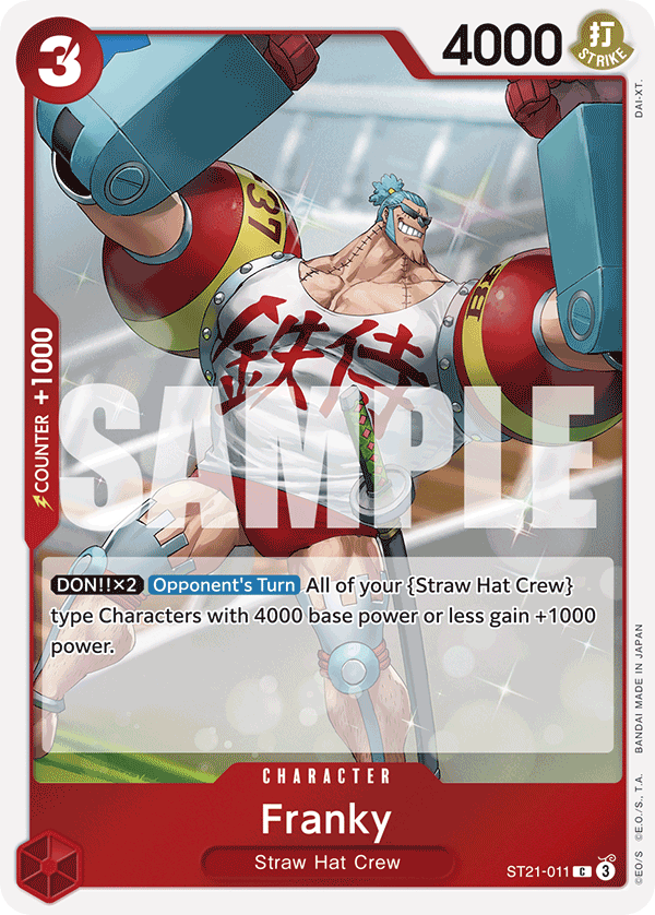 Carte Franky ST21-011 Common — One Piece TCG ST-21 Starter Deck: Gear5 (Bandai)