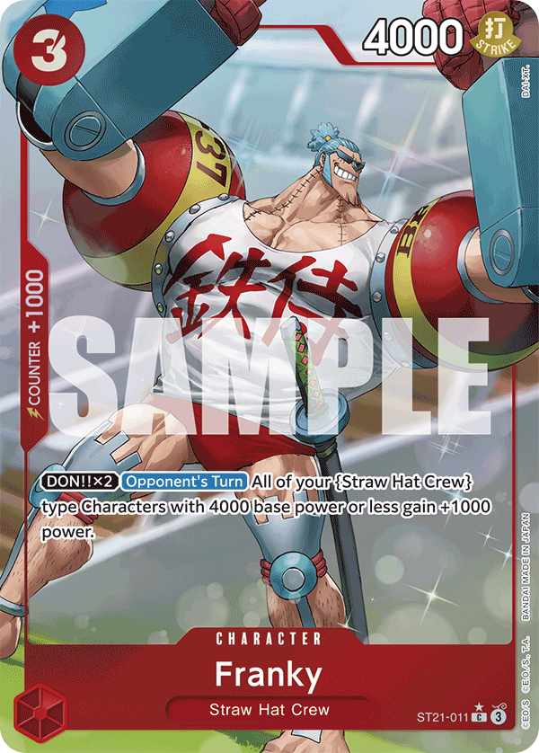 Carte Franky ST21-011_p1 Common Alt Art — One Piece TCG ST-21 Starter Deck: Gear5 (Bandai)