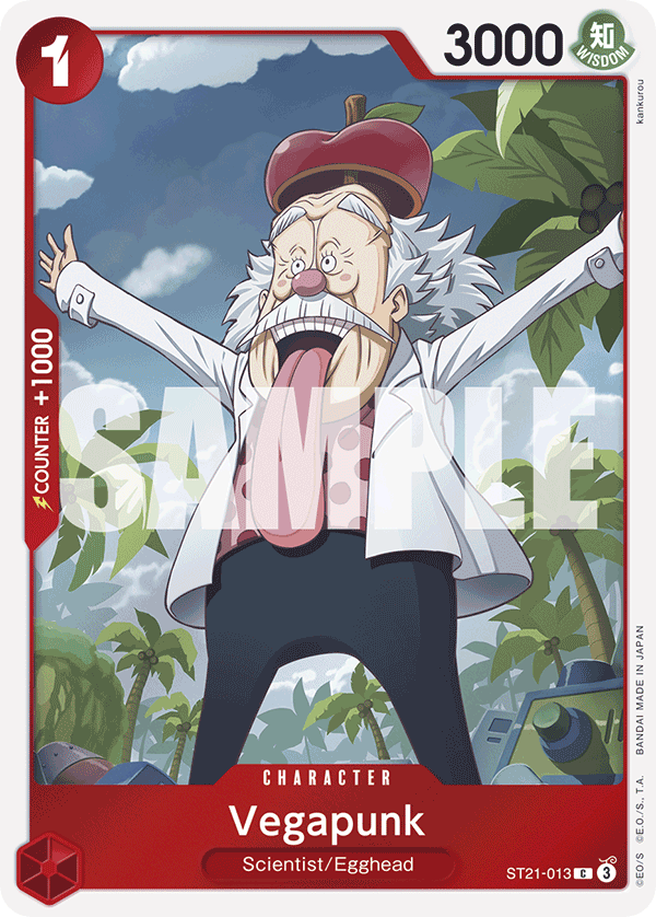 Carte Végapunk ST21-013 Common — One Piece TCG ST-21 (Bandai)