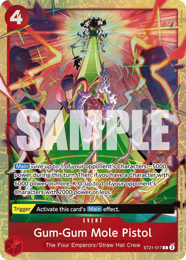 Carte Gum-Gum Mole Pistol ST21-017_p1 Common Alt Art — One Piece TCG OTHER One Piece Products (Bandai)