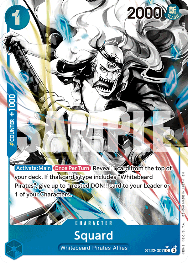 Carte Squardo ST22-007_p1 Common Alt Art — One Piece TCG ST-22 Starter Deck: Ace & Newgate (Bandai)