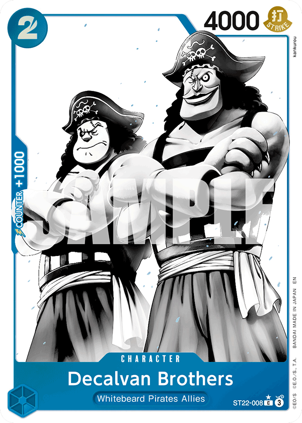 Carte Les frères Decalvan ST22-008_p1 Common Alt Art — One Piece TCG ST-22 Starter Deck: Ace & Newgate (Bandai)