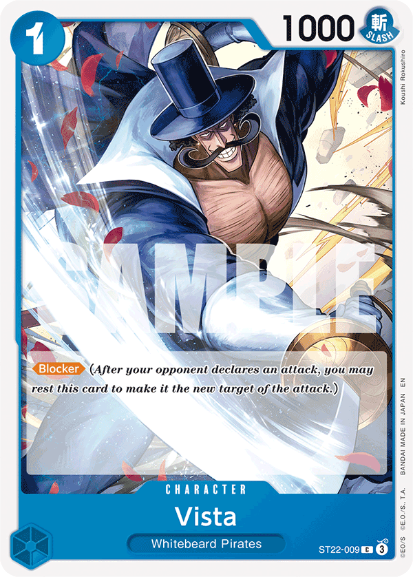 Carte Vista ST22-009 Common — One Piece TCG ST-22 Starter Deck: Ace & Newgate (Bandai)