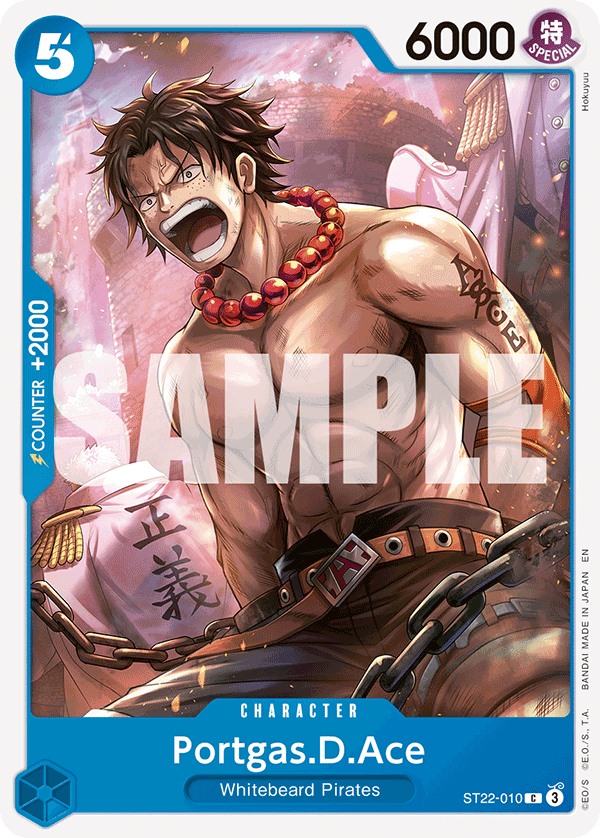Carte Portgas D. Ace ST22-010 Common — One Piece TCG ST-22 Starter Deck: Ace & Newgate (Bandai)