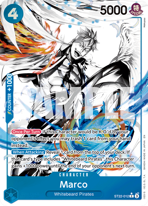 Carte Marco ST22-012_p1 Common Alt Art — One Piece TCG ST-22 Starter Deck: Ace & Newgate (Bandai)