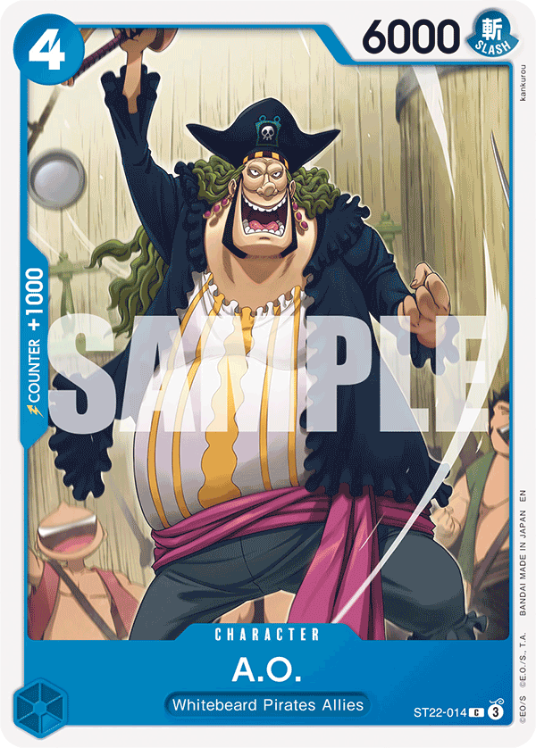 Carte A.O ST22-014 Common — One Piece TCG ST-22 Starter Deck: Ace & Newgate (Bandai)