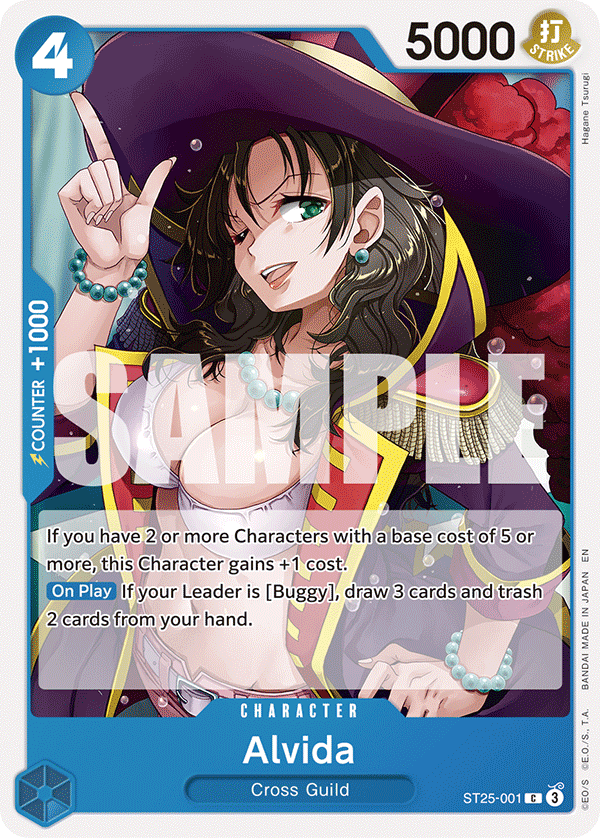 Carte Alvida ST25-001 Common — One Piece TCG ST-25 Starter Deck: Blue Buggy (Bandai)