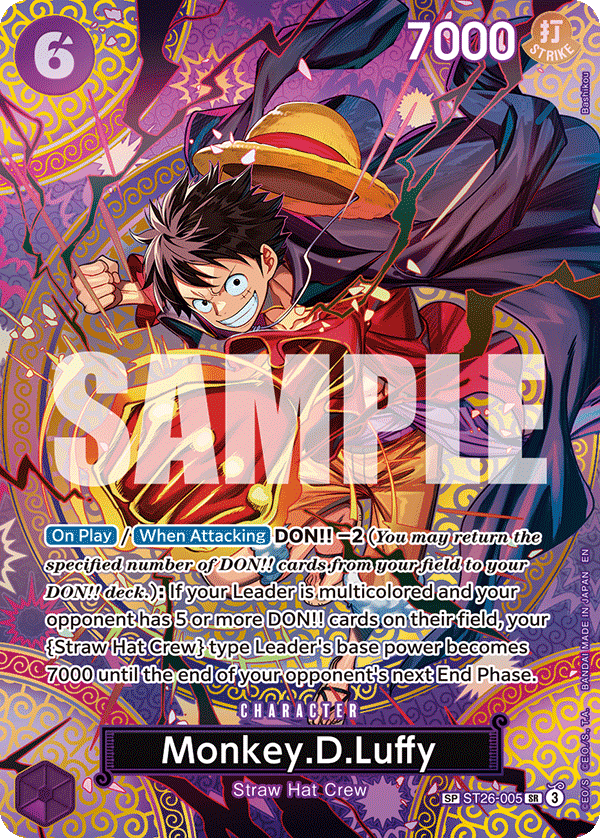 Carte Monkey.D.Luffy ST26-005_p1 Special — One Piece TCG OP15-EB04 (Bandai)
