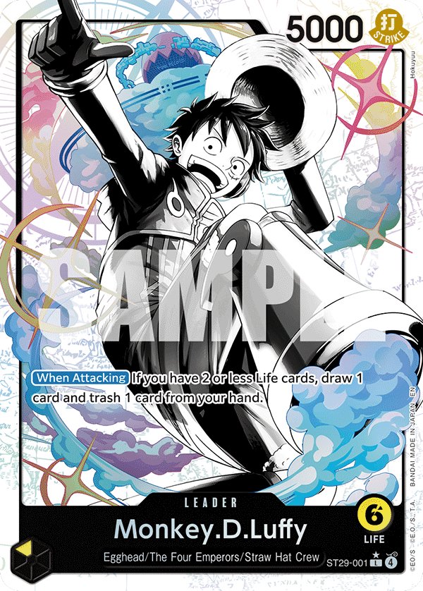 Carte Monkey D. Luffy ST29-001_p1 Leader — One Piece TCG ST-29 (Bandai)