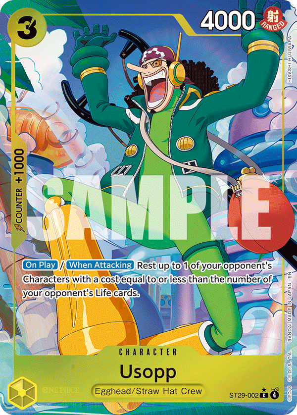 Carte Usopp ST29-002_p1 Common — One Piece TCG ST-29 (Bandai)