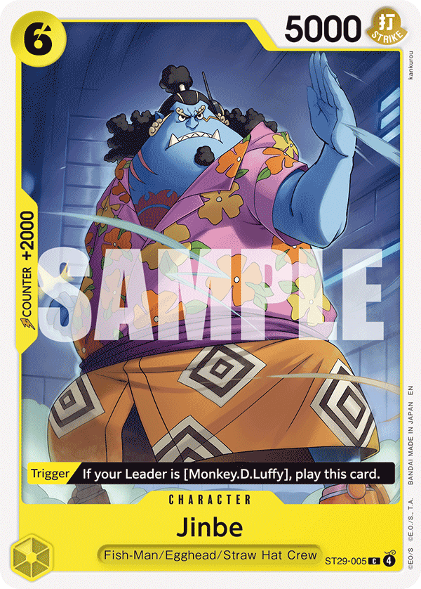 Carte Jinbe ST29-005 Common — One Piece TCG ST-29 Starter Deck: Egghead (Bandai)