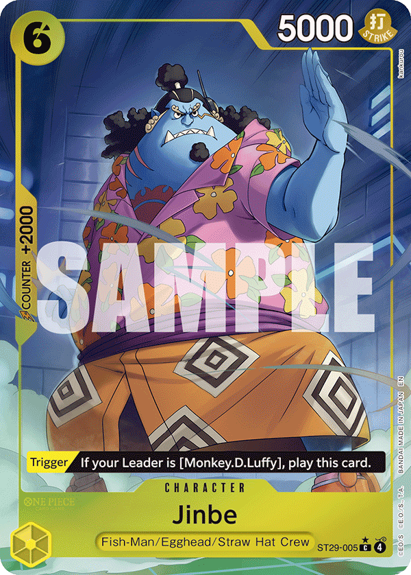 Carte Jinbe ST29-005_p1 Common Alt Art — One Piece TCG ST-29 Starter Deck: Egghead (Bandai)
