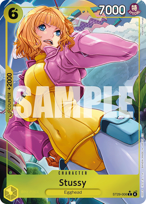Carte Stussy ST29-006_p1 Common Alt Art — One Piece TCG ST-29 Starter Deck: Egghead (Bandai)