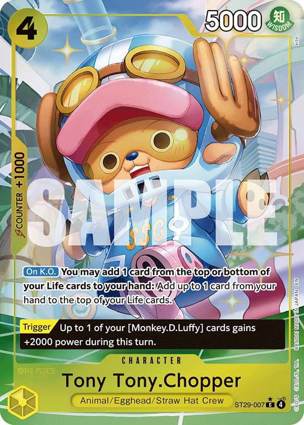 Carte Tony-Tony Chopper ST29-007_p1 Common Alt Art — One Piece TCG ST-29 Starter Deck: Egghead (Bandai)
