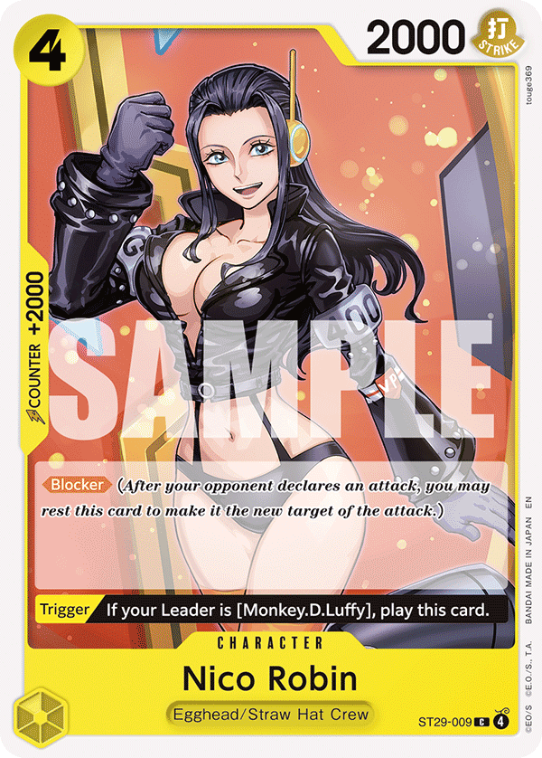 Carte Nico Robin ST29-009 Common — One Piece TCG ST-29 Starter Deck: Egghead (Bandai)
