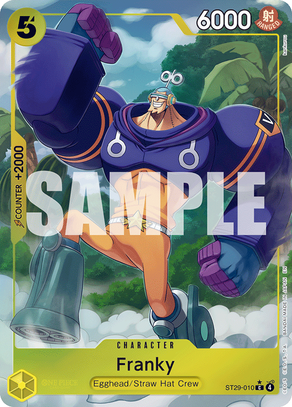Carte Franky ST29-010_p1 Common Alt Art — One Piece TCG ST-29 Starter Deck: Egghead (Bandai)