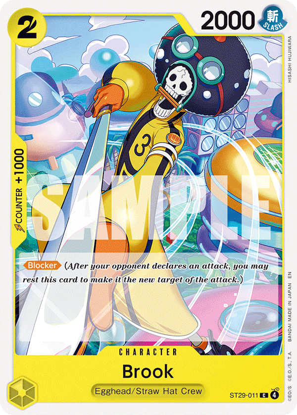 Carte Brook ST29-011 Common — One Piece TCG ST-29 Starter Deck: Egghead (Bandai)