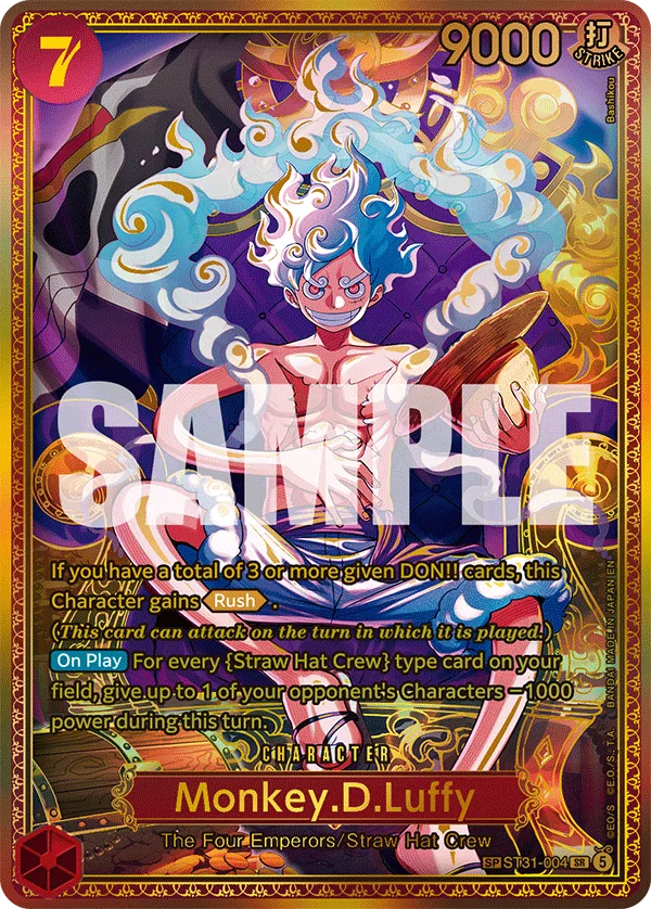 Carte Monkey D. Luffy ST31-004_p1 Special — One Piece TCG OP-17 (Bandai)