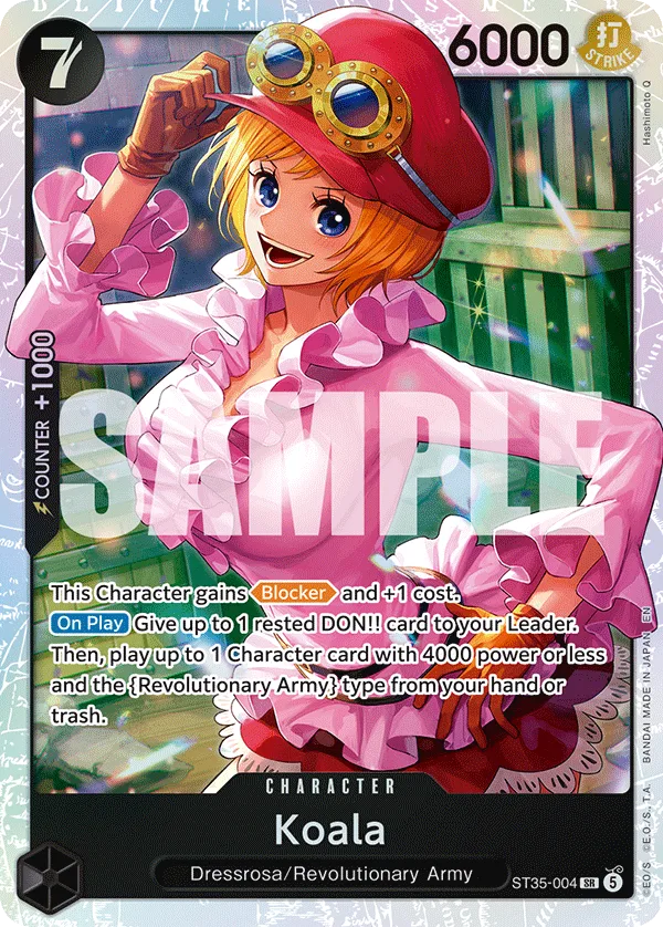 Carte Koala ST35-004 Super Rare — One Piece TCG ST-35 (Bandai)