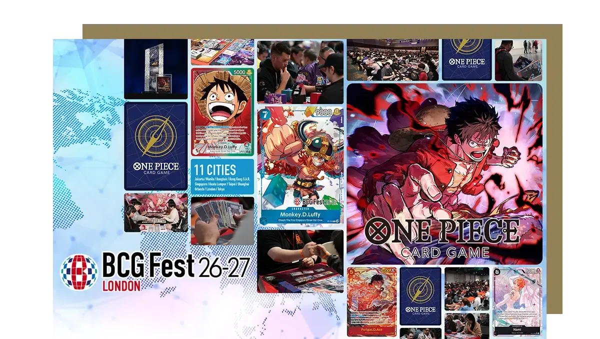 Visuel officiel du BANDAI CARD GAMES Fest 26-27 in London, ExCeL London du 15 au 17 janvier 2027, finale Europe One Piece Card Game