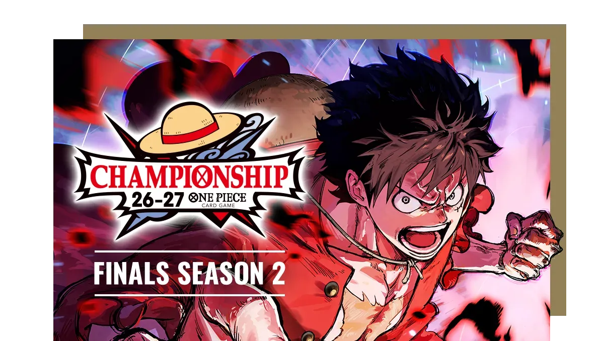 Visuel officiel Championship 26-27 Finals Season 2 One Piece Card Game, finale Europe à Londres en janvier 2027