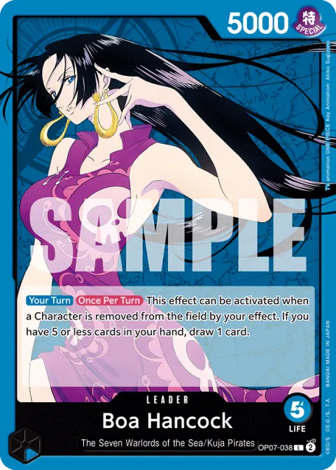 Carte Leader OP07-038 Boa Hancock One Piece Card Game