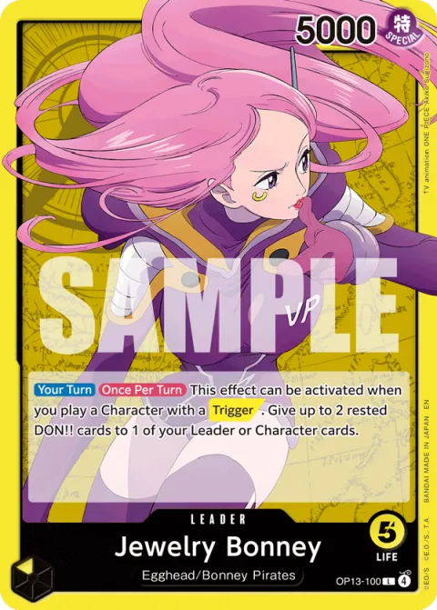 Carte Leader OP13-100 Jewelry Bonney One Piece Card Game