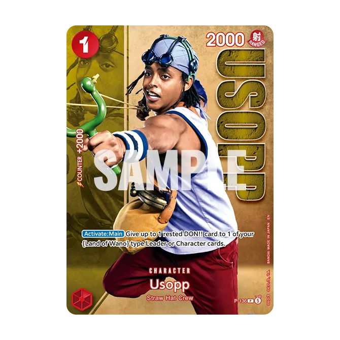 Carte P-136 Usopp Live Action Edition vol.2, Jacob Romero Gibson en Usopp