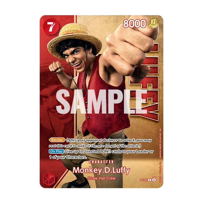 Carte P-140 Monkey D. Luffy Live Action Edition vol.2, Iñaki Godoy en Luffy, One Piece Card Game