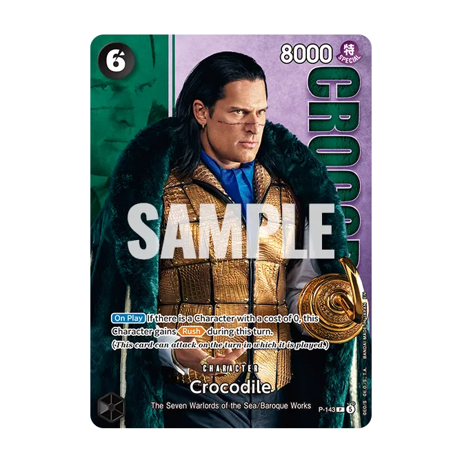 Carte P-143 Crocodile Live Action Edition vol.2, Joe Manganiello en Crocodile, One Piece Card Game