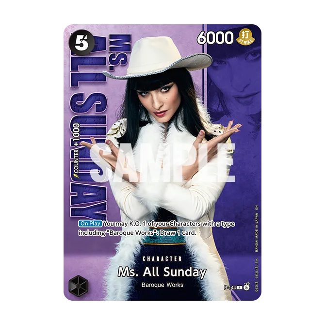 Carte P-144 Ms. All Sunday Live Action Edition vol.2, Lera Abova en Nico Robin