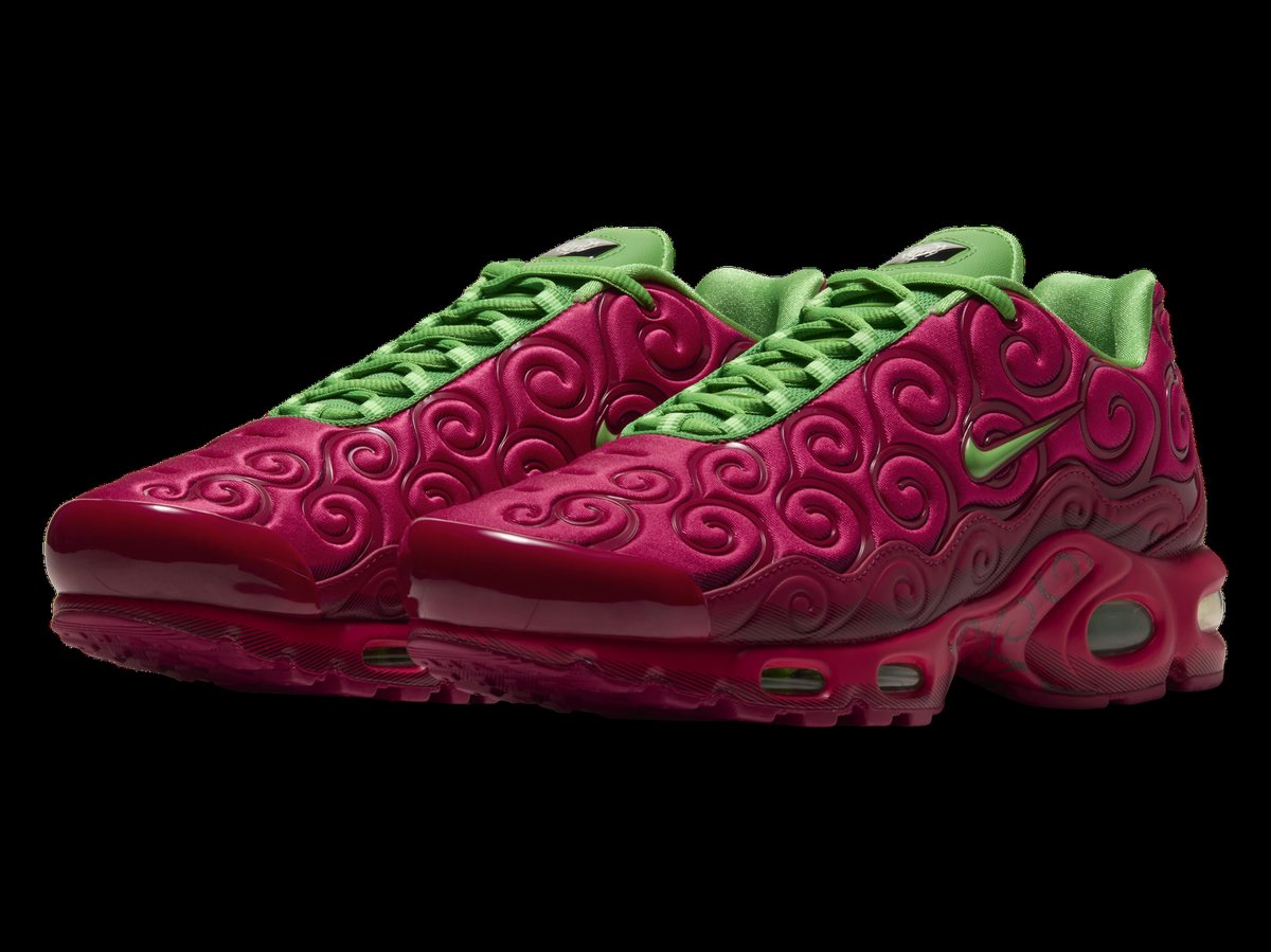 Nike Air Max Plus x One Piece Ope Ope no Mi IW1282-600, coloris rouge framboise et vert