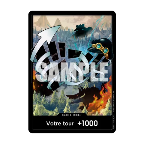 Carte DON!! du Double Pack Set Vol.13 DP-13, second design avec le chapeau de Saint Gunko, version française