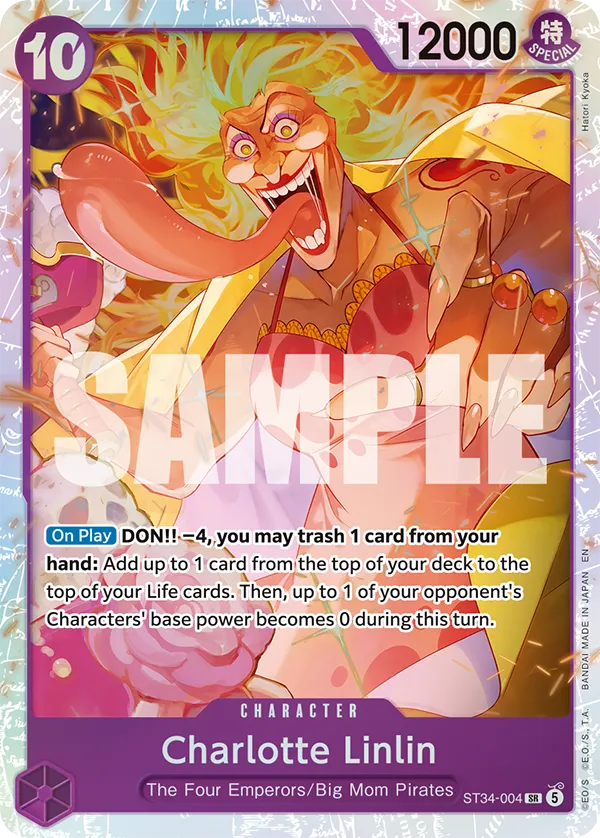 Charlotte Linlin ST34-004 Super Rare 10 coûts 12000, Starter Deck ST-34