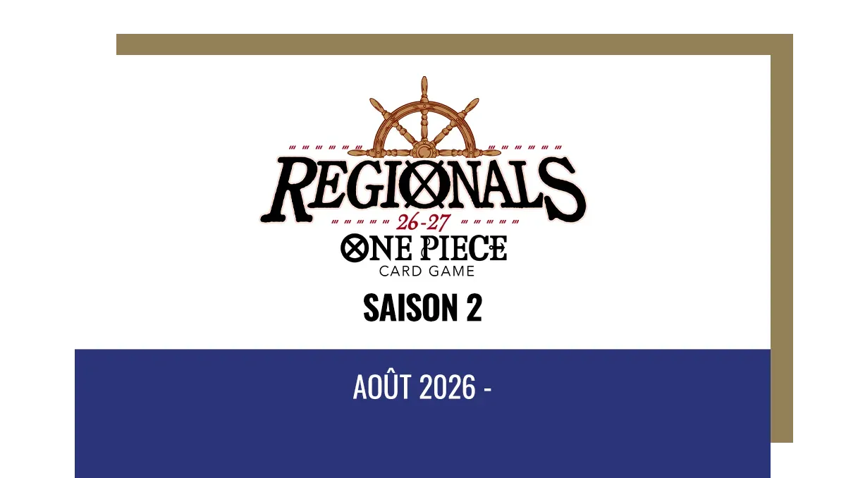 Logo officiel des Regionals One Piece Card Game 26-27 Saison 2, tournois de Bordeaux et Rungis fin 2026